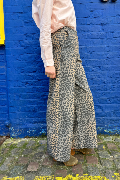 Inja Leopard Wide Leg Trousers