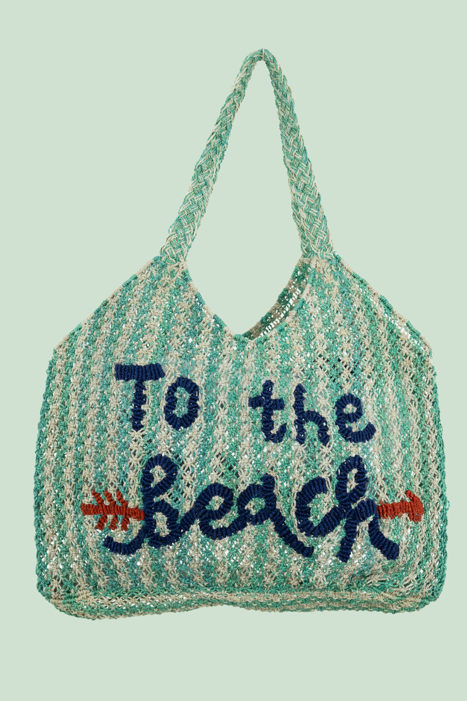 To The Beach - Aqua, natural, indigo and scarlett