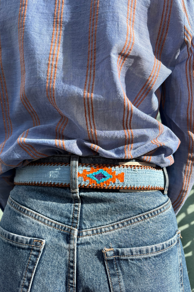 Dagny Textiles Guatamalan Belts - Sky