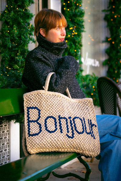 Bonjour - Natural and Navy