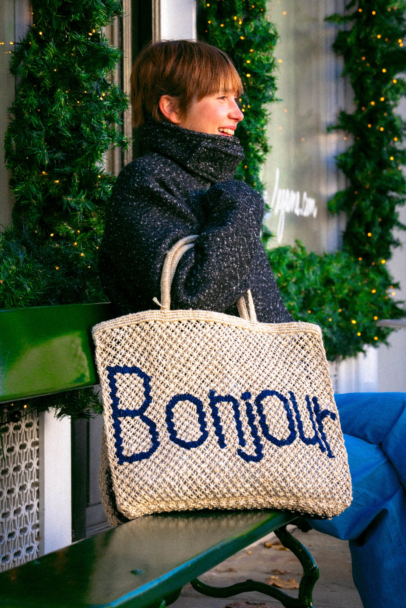 Bonjour - Natural and Navy