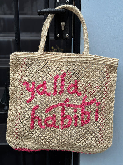 Yalla Habibi - Natural and hot pink