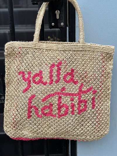 Yalla Habibi - Natural and hot pink