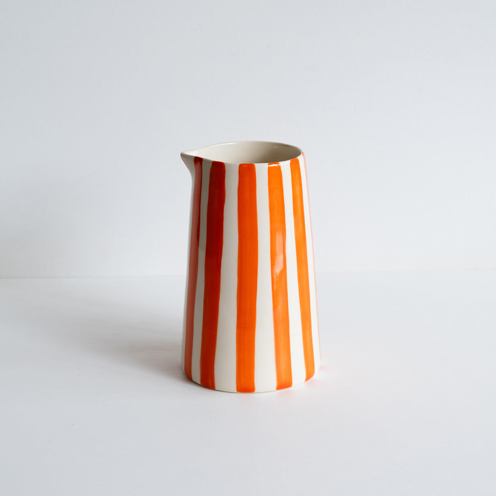 Pitcher Candy Stripe - Tangerine