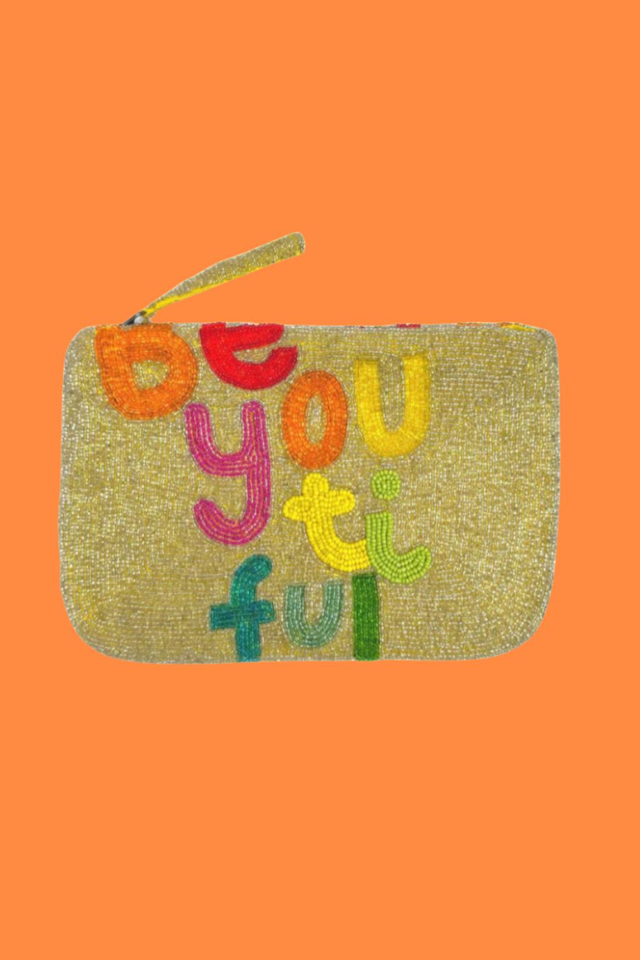 Be You Ti Ful beaded clutch - Gold and Multi