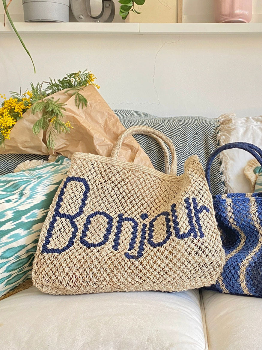 Bonjour - Natural and Navy