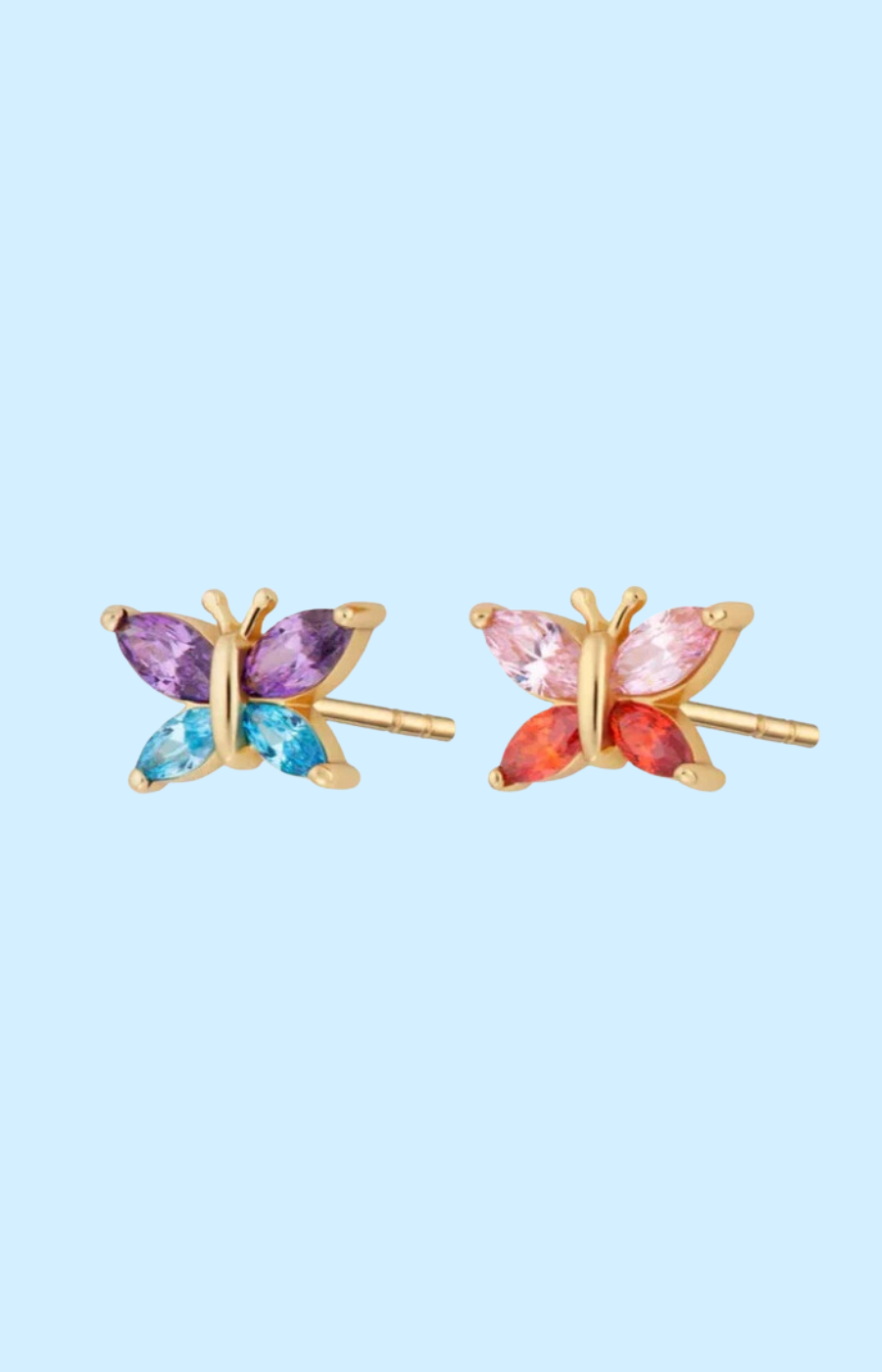 Colour Pop Butterfly Earrings