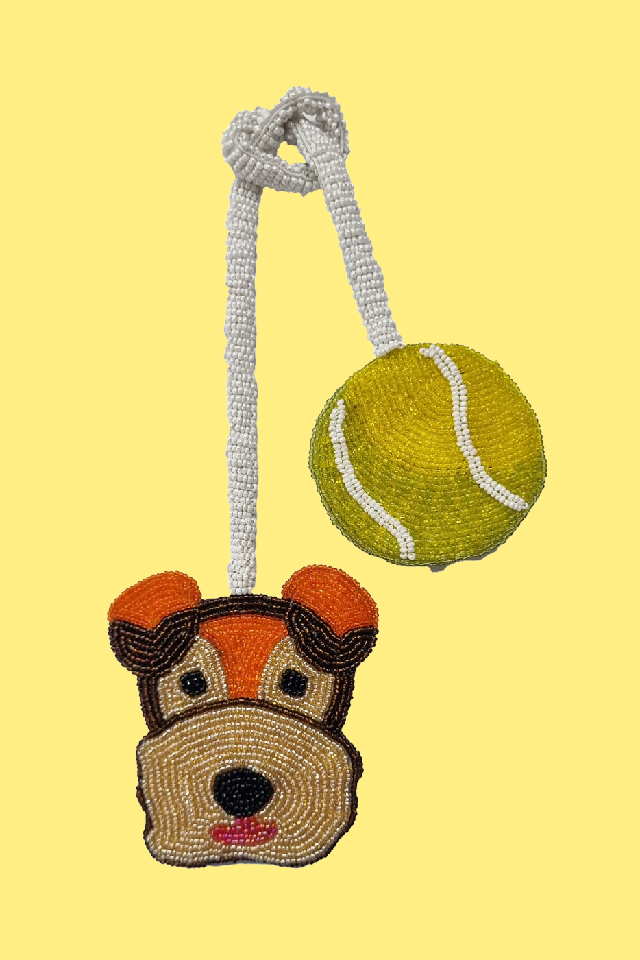 Bag Charm - Dog and Ball