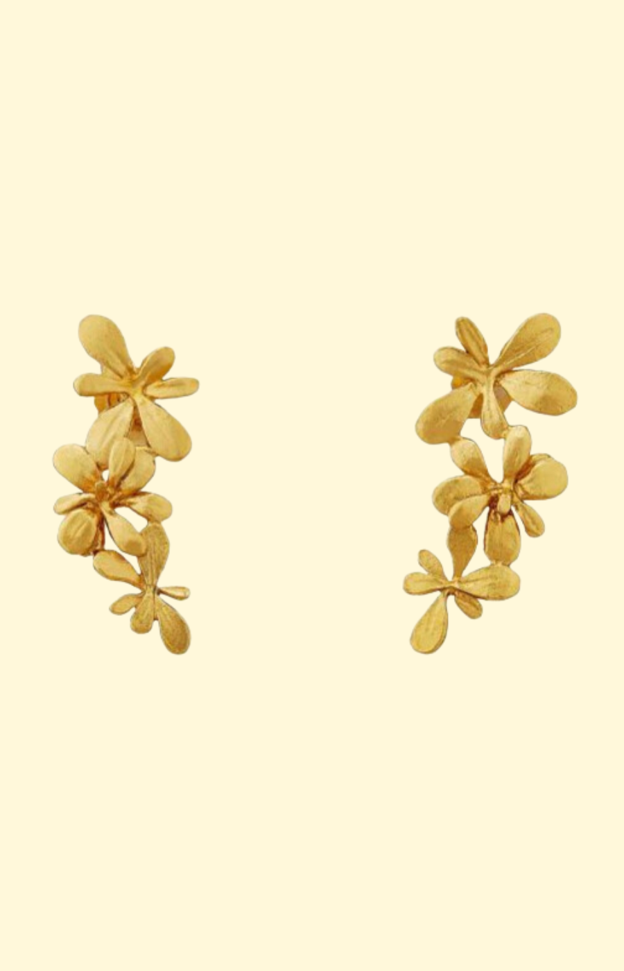 Sprouting Rosette Studs Earrings