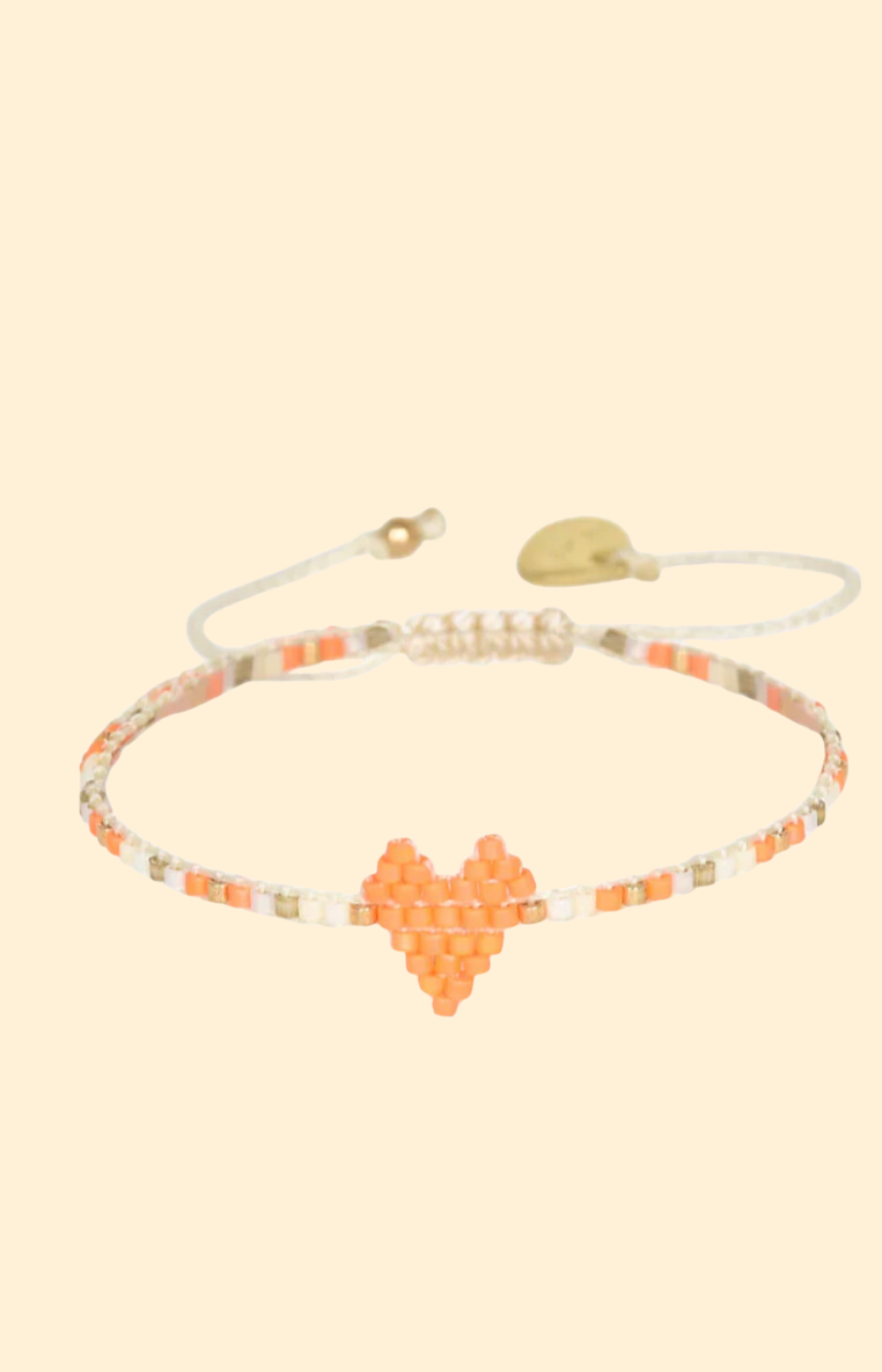 Orange Heartsy Bracelet