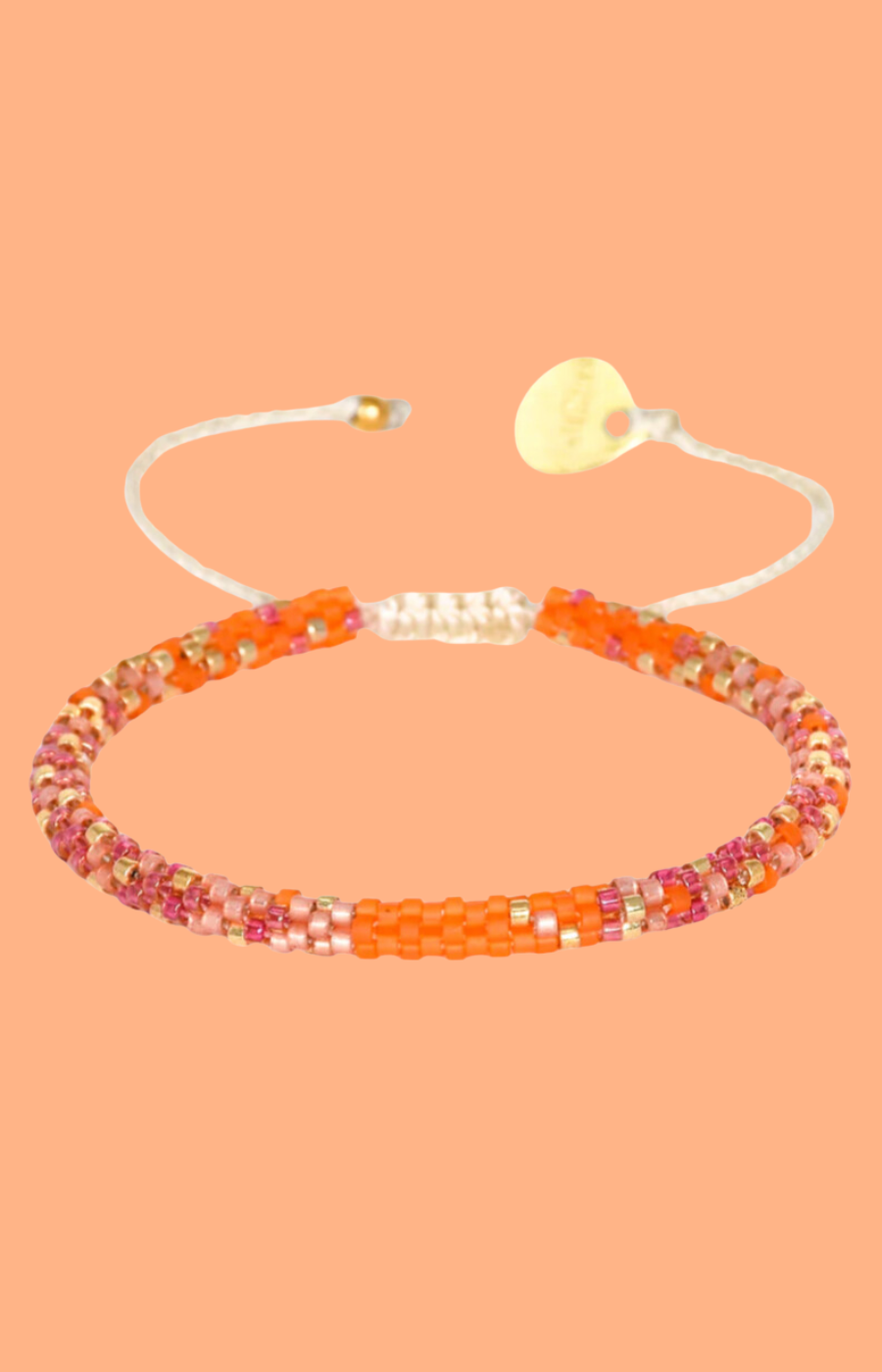 Orange Hoopys Bracelet