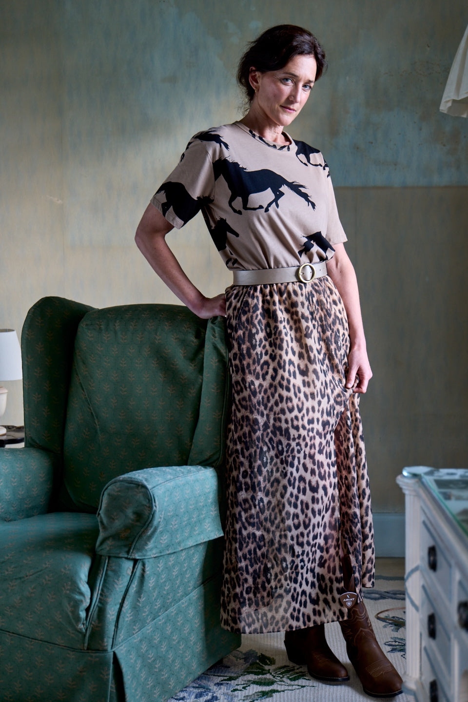 Leopard Sadia Skirt