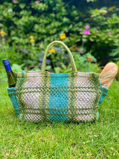 Tartan picnic bag