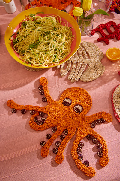 Octopus Placemat - Orange